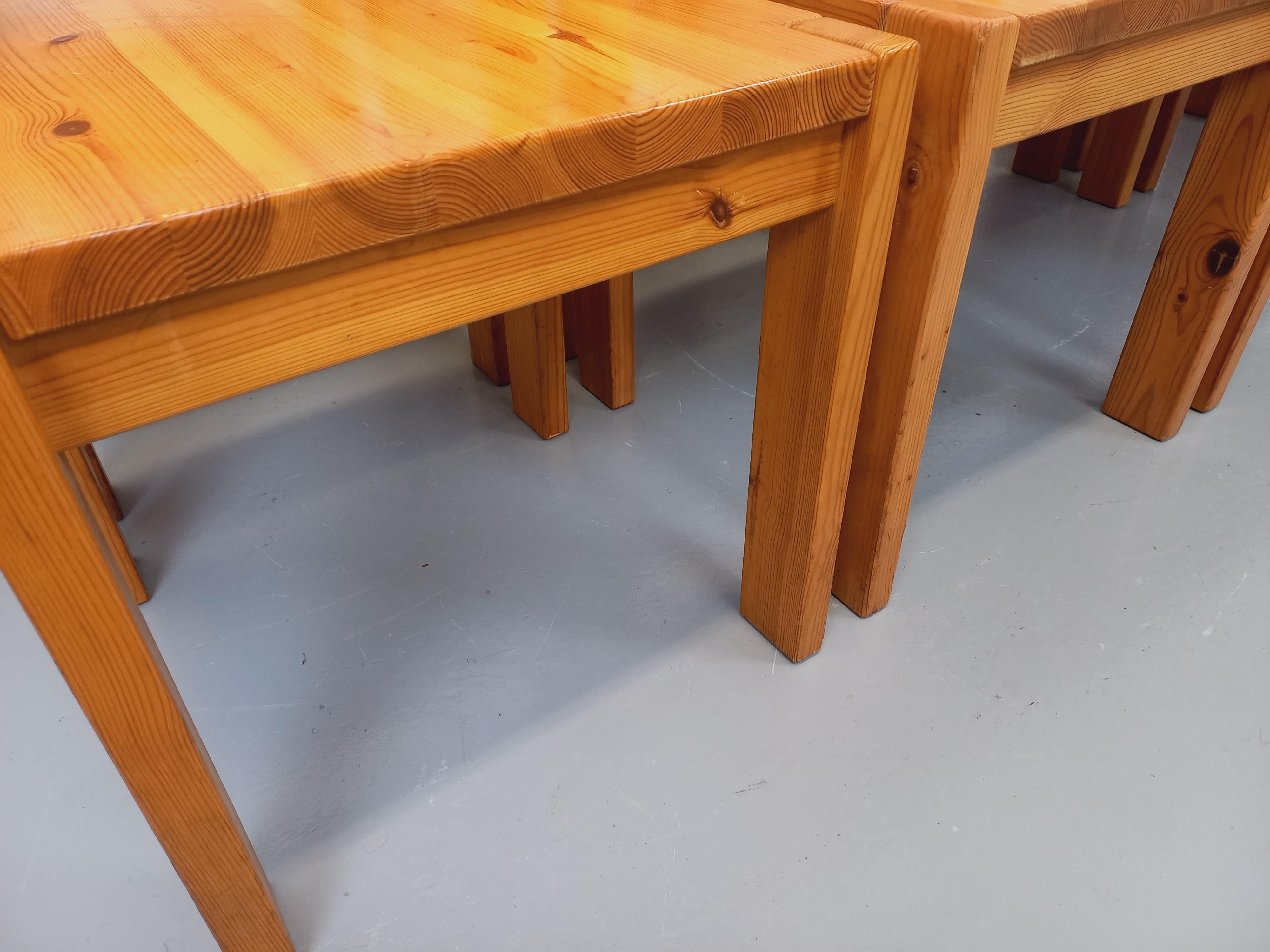 Suite de 8 chaises scandinaves vintage Ilmari Tapiovaara pour Asko en pin en venta 12