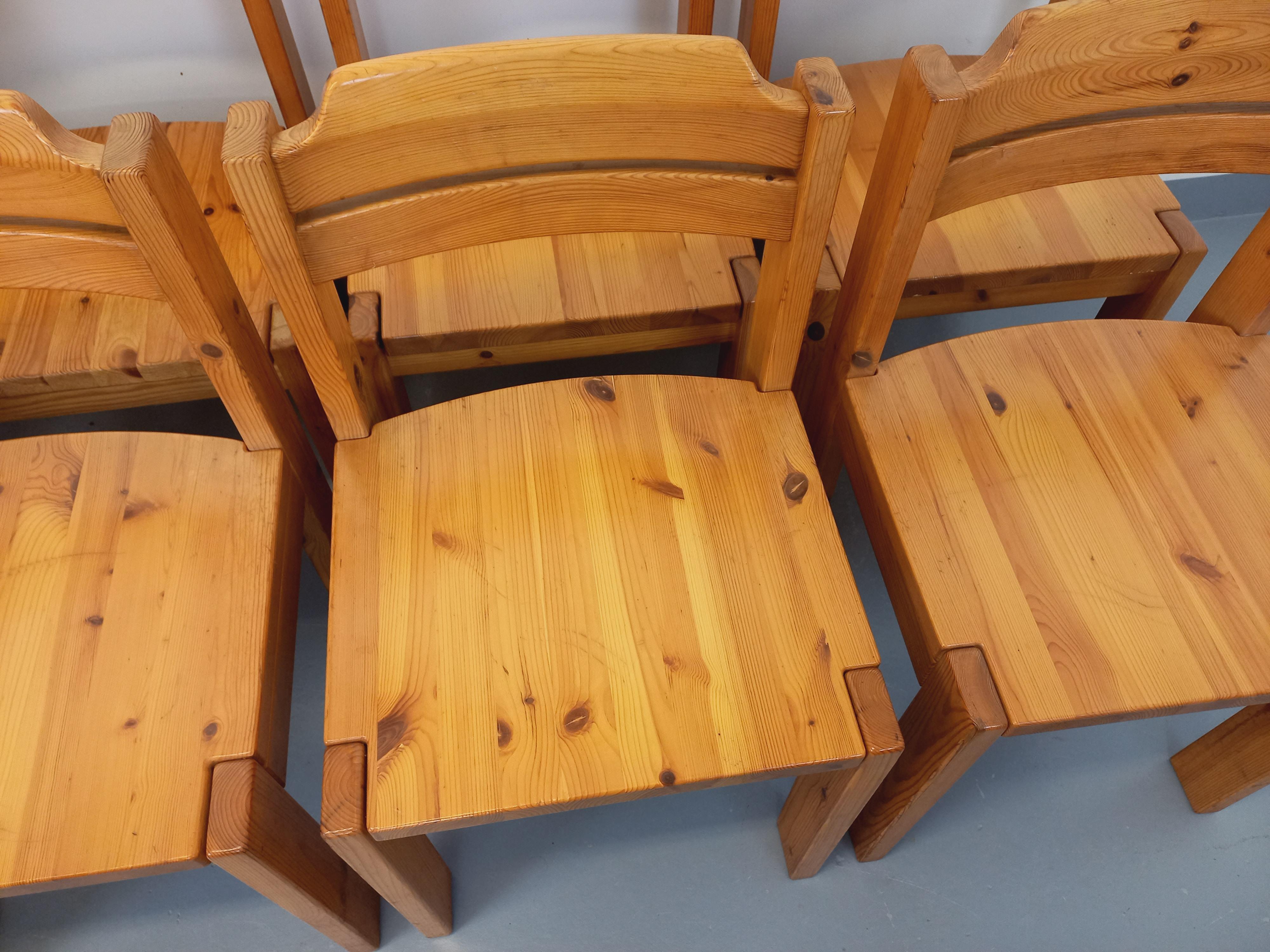 Suite de 8 chaises scandinaves vintage Ilmari Tapiovaara pour Asko en pin finales del siglo XX en venta
