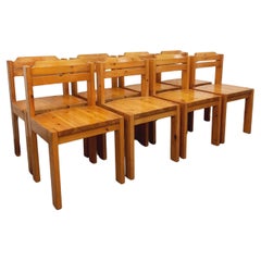 Suite de 8 chaises scandinaves vintage Ilmari Tapiovaara pour Asko en épingle