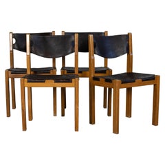 Suite de quatre chaises Maison Regain, 1960