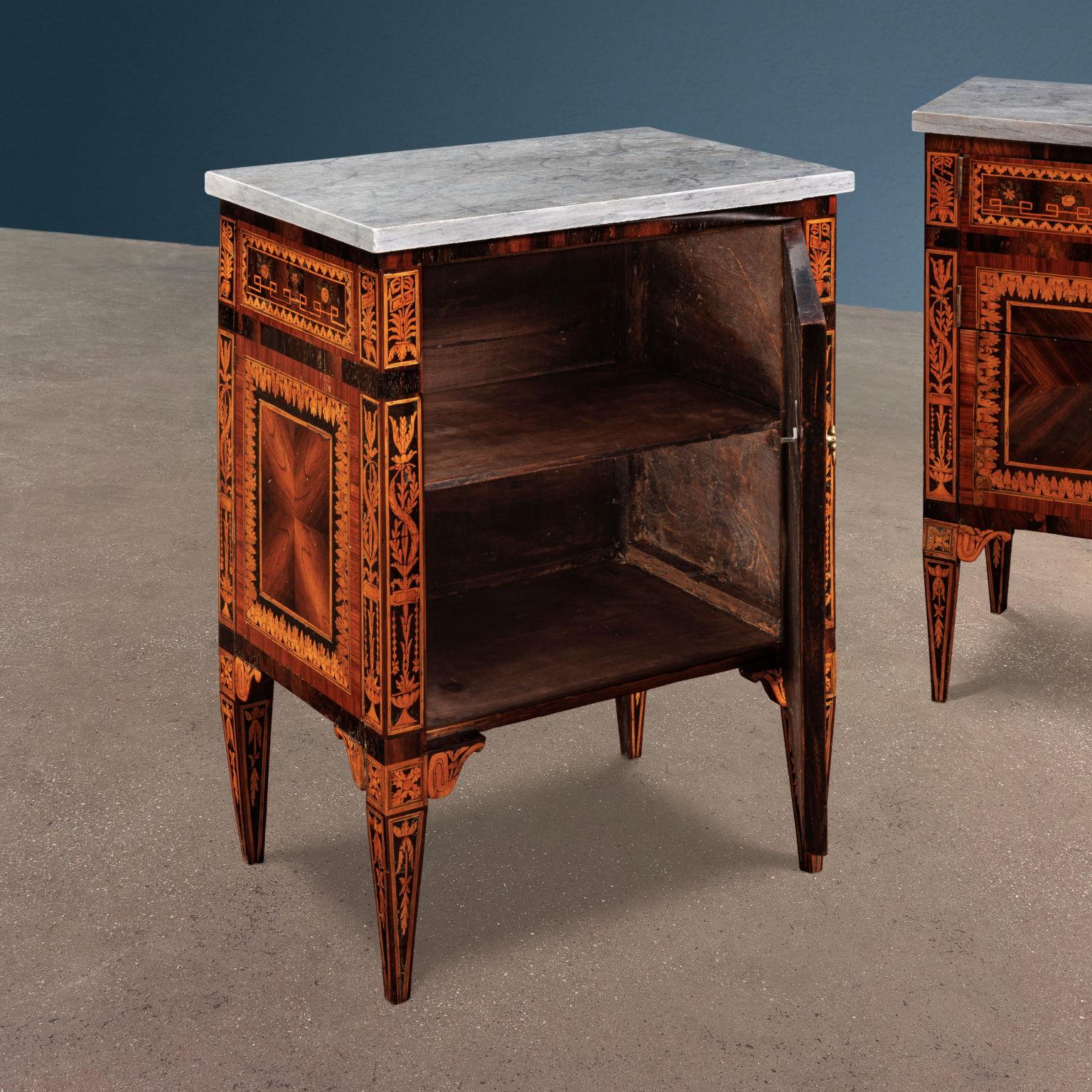 Suite of dressers and nightstands. Milan, early 19th cent. For Sale 8