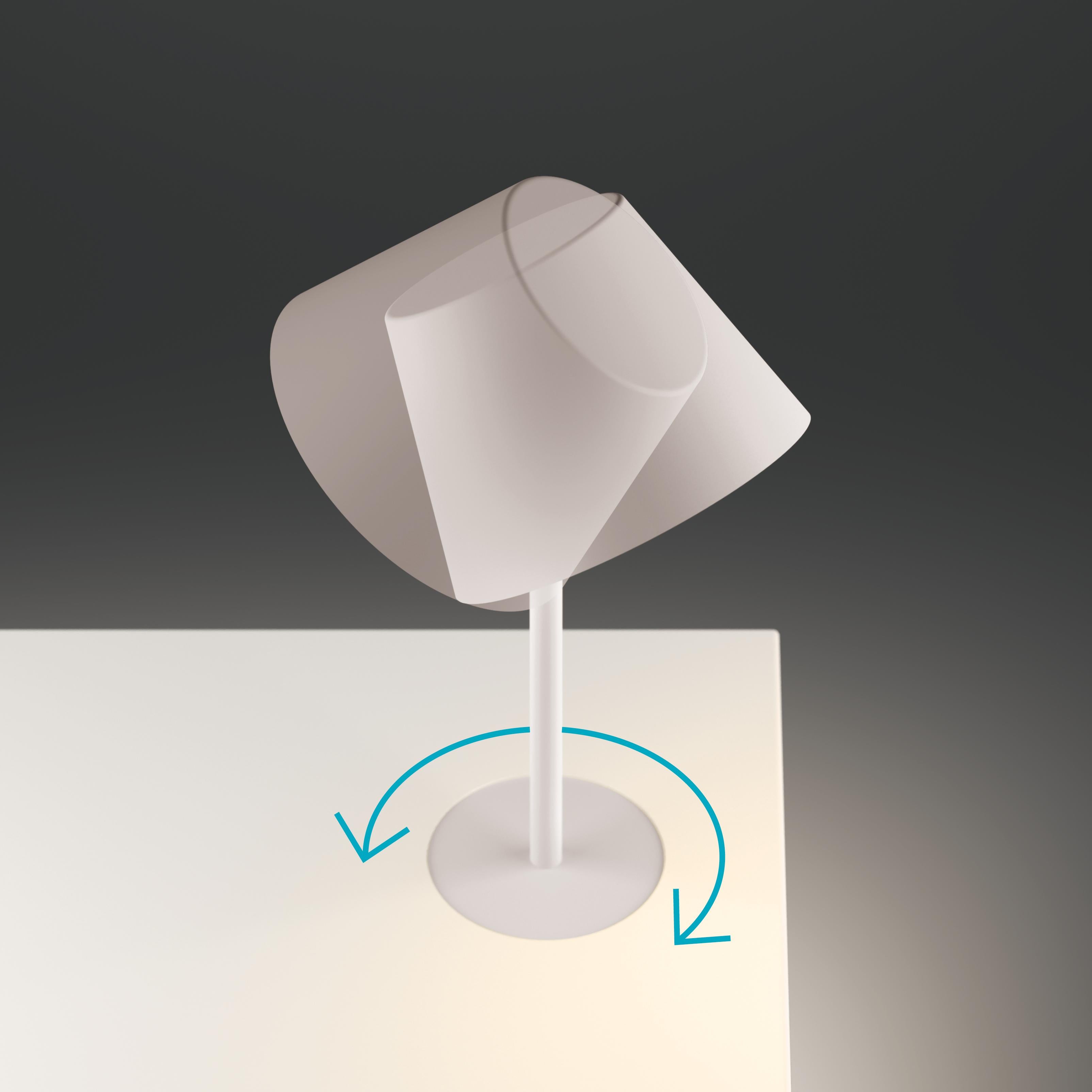 Contemporary Suite Left Reading Lamp in Matte White by Jordi Vilardell & Meritxell Vidal For Sale