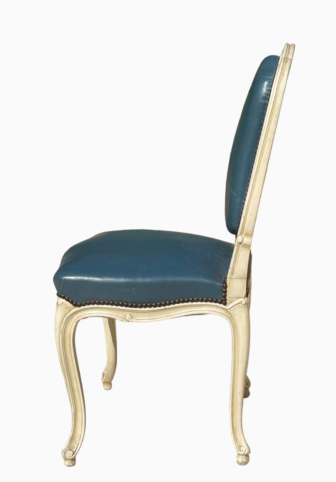 Suite Of 10 Louis XV Style Lacquered Chairs For Sale 1