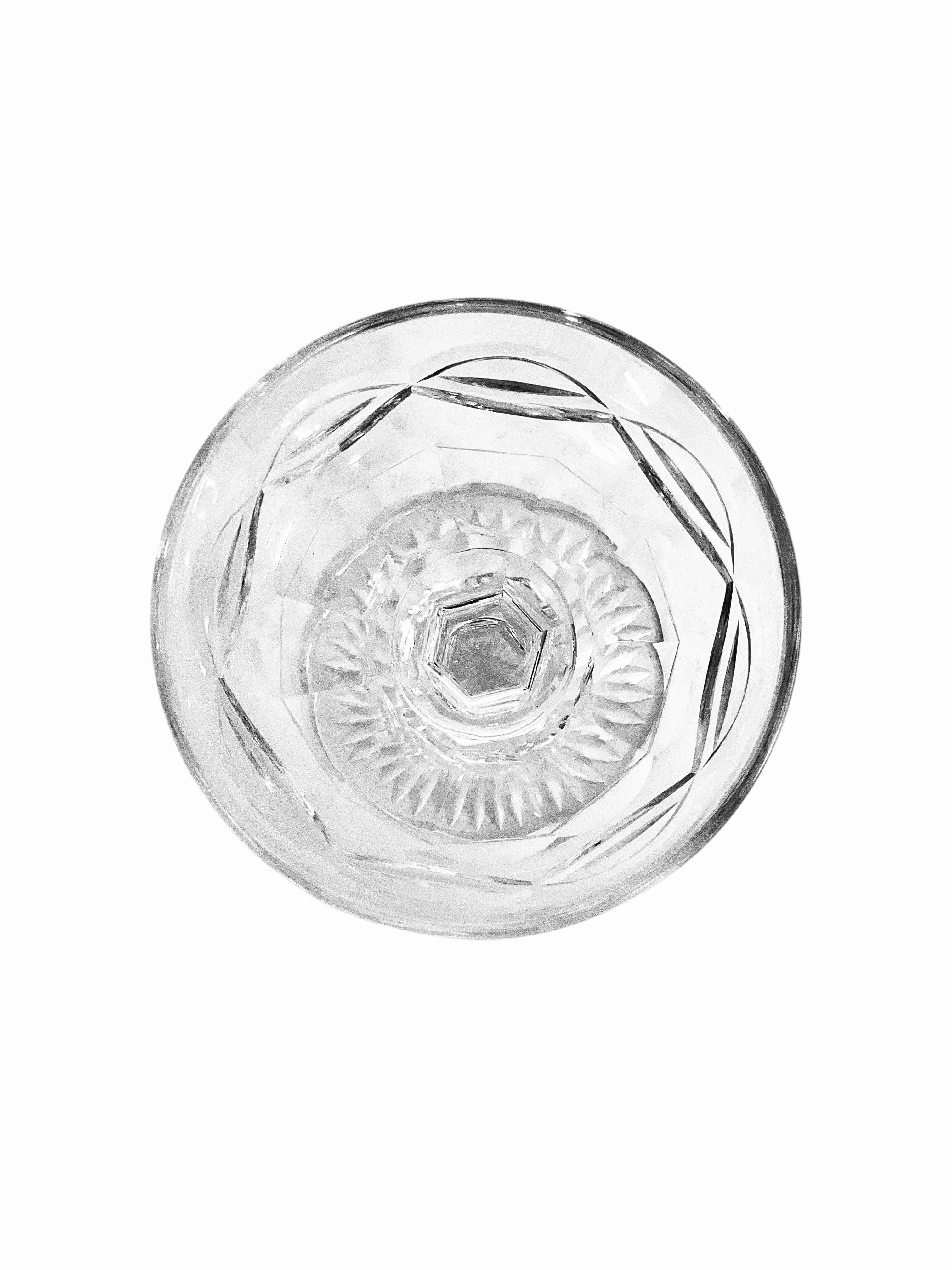 Suite of 12 Baccarat Style Crystal Coupes, 19th Century For Sale 1