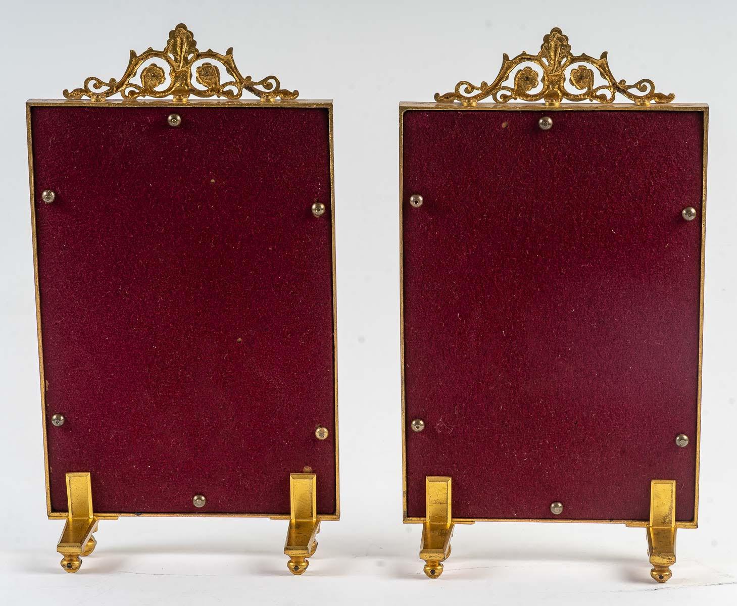 Napoleon III Suite of 2 Photo Frames