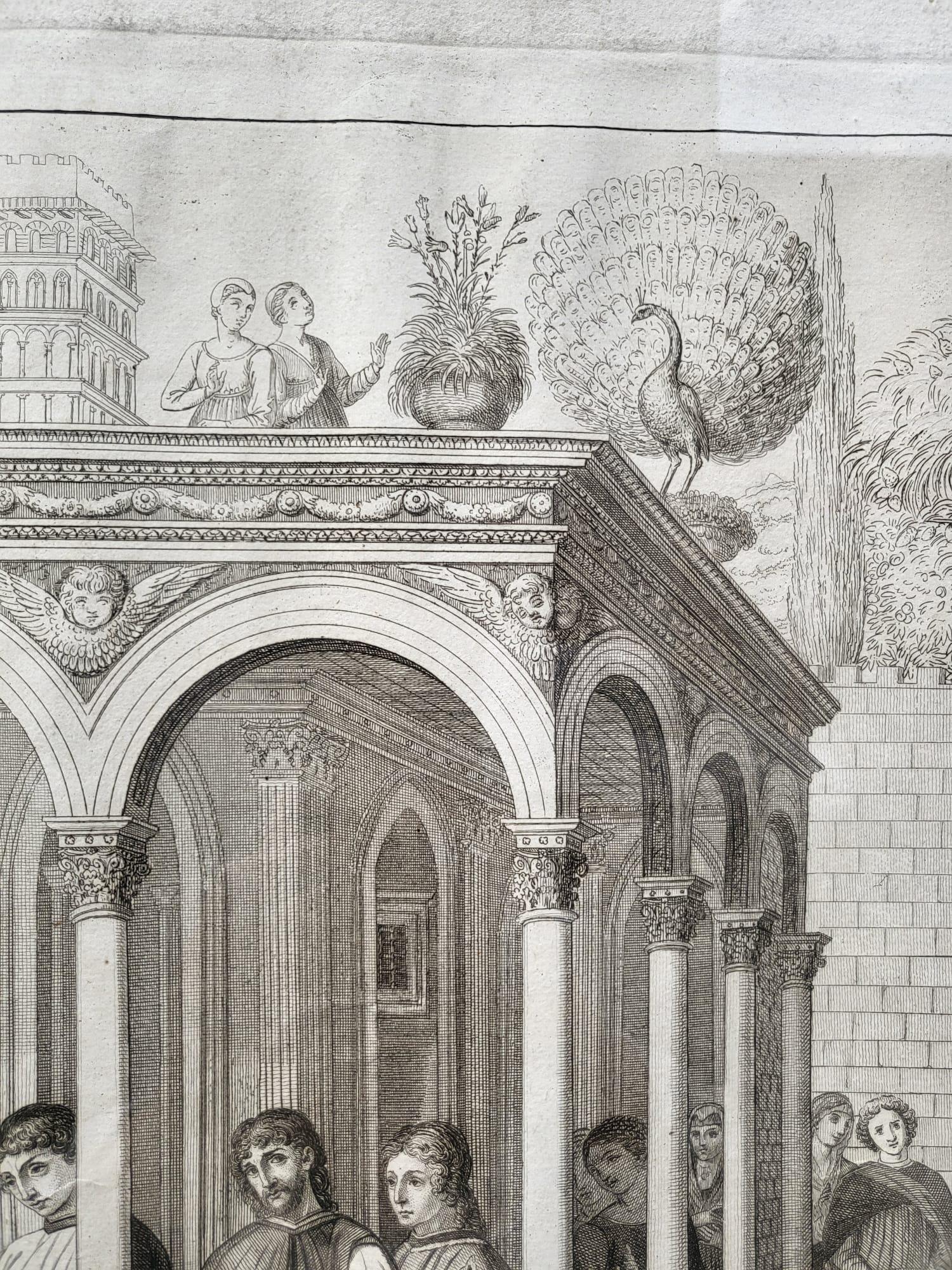 Suite de 3 gravures, Camposanto De Pisa, Lasinio et Molini Landi & Cie, Empir en vente 3
