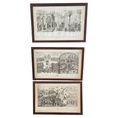 Used Suite Of 3 Engravings, Camposanto De Pisa, Lasinio And Molini Landi & Cie, Empir