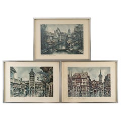 Suite of 3 Framed Reproductions