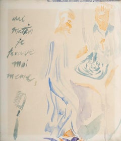 Suite de 3 aquarelles, CIRCA, encadré, circa 1990.