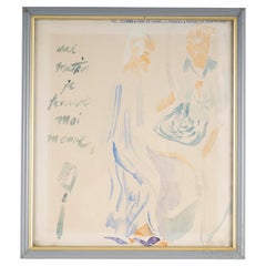 Suite de 3 aquarelles, CIRCA, encadré, circa 1990.