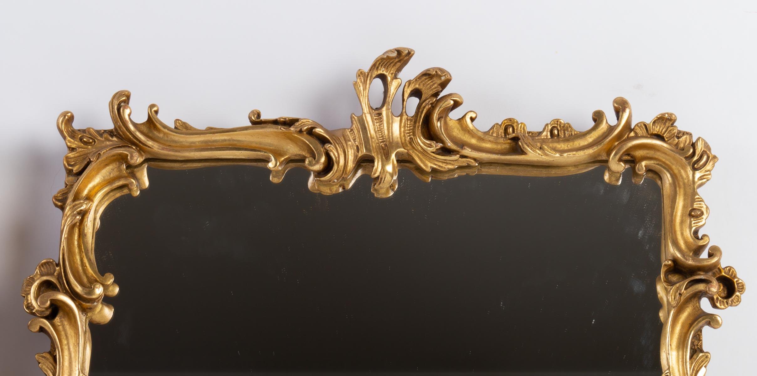 Napoleon III Suite of 4 golden stucco Mirrors