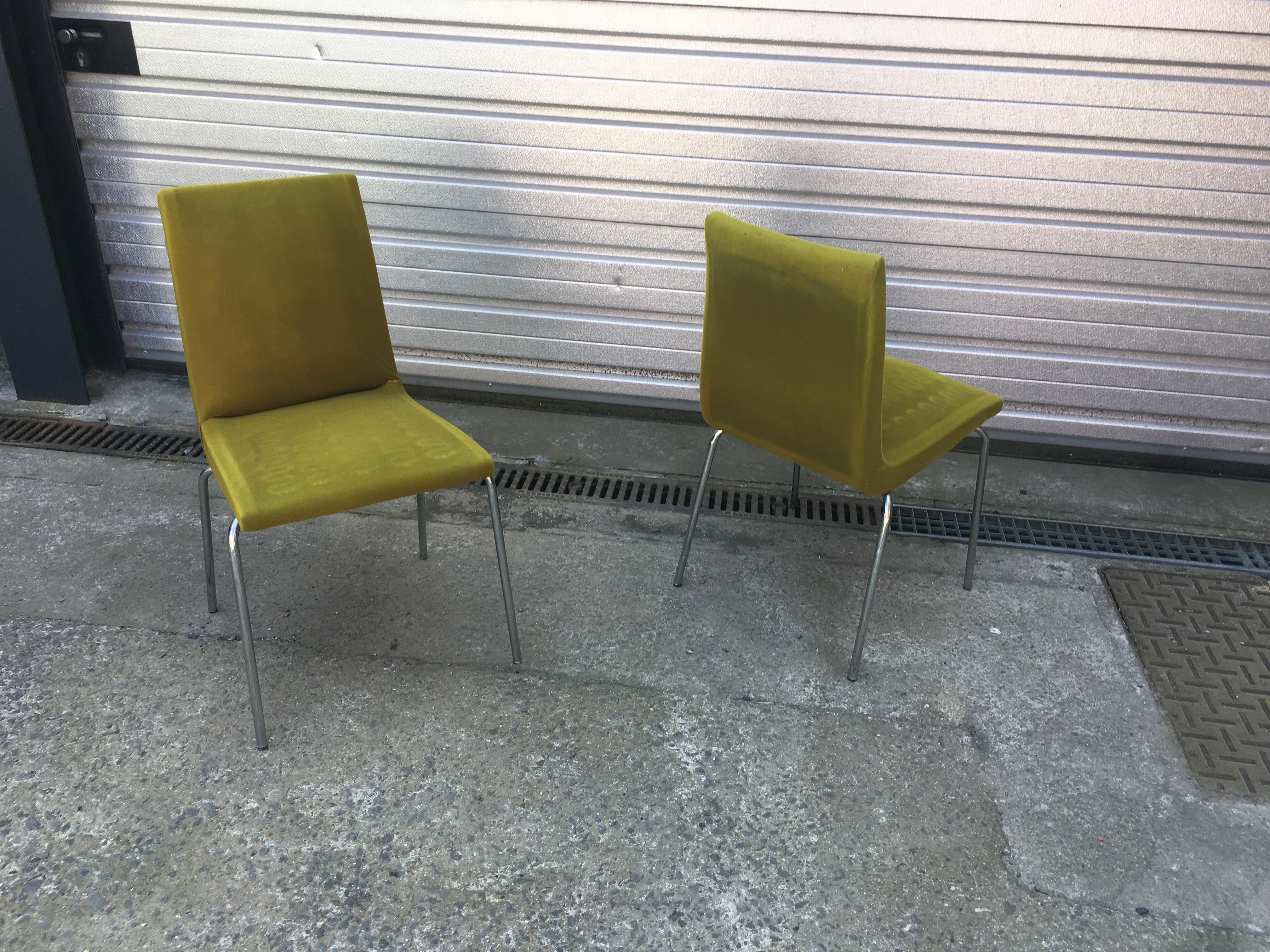 European Suite of 4 Chairs Paulin Style, Gipsen, circa 1960 For Sale
