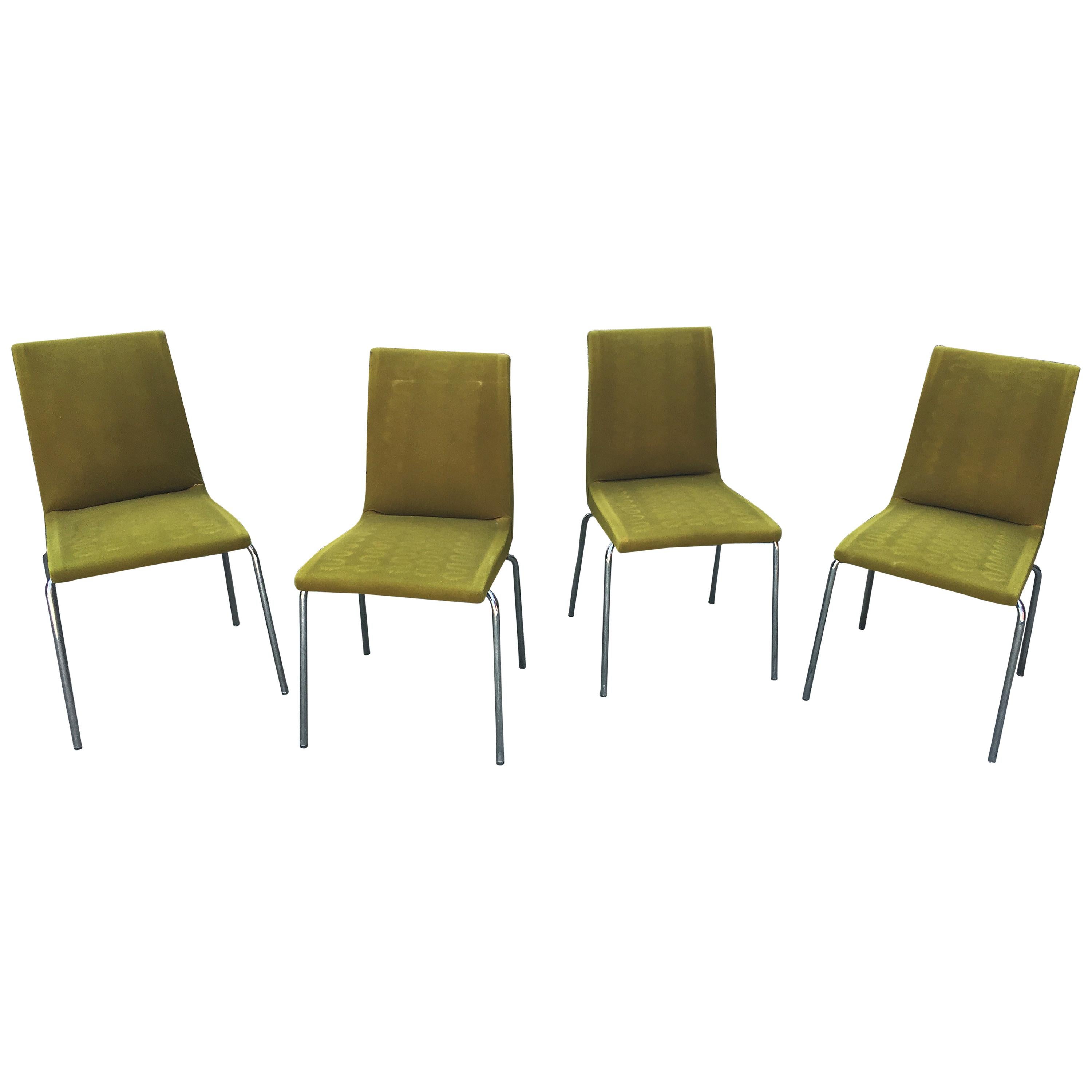 Suite of 4 Chairs Paulin Style, Gipsen, circa 1960 For Sale