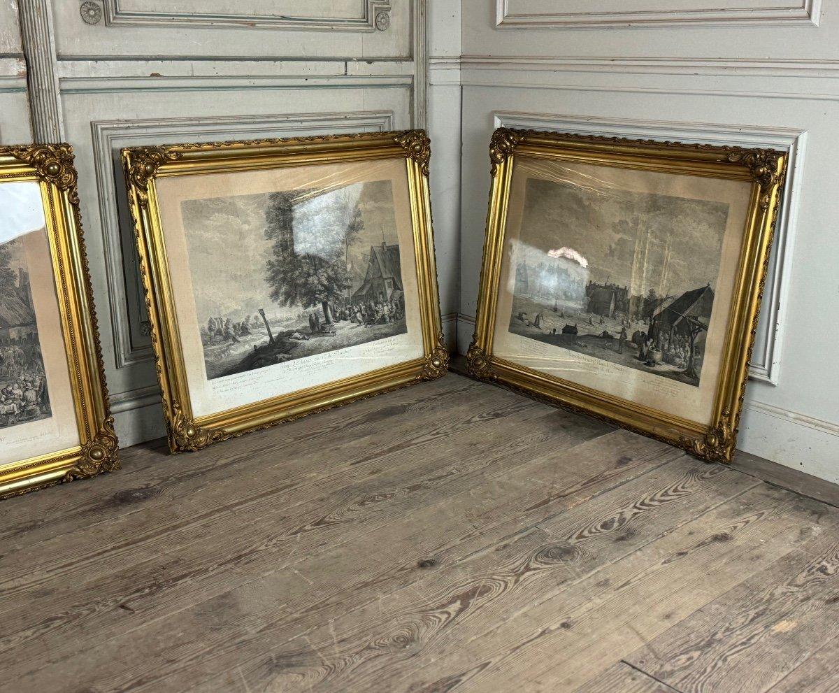 Suite Of 4 Engravings, 19th Century Reprint, Very Beautiful Napoleon III Frames For Sale 4