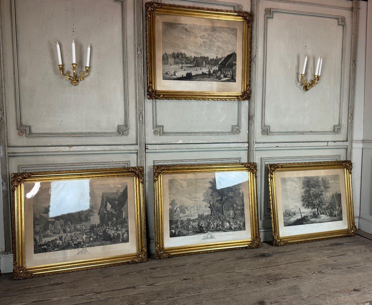 Suite Of 4 Engravings, 19th Century Reprint, Very Beautiful Napoleon III Frames For Sale 5