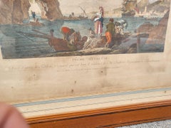 Suite Of 4 Framed Engravings, Fishing, XIXth Century