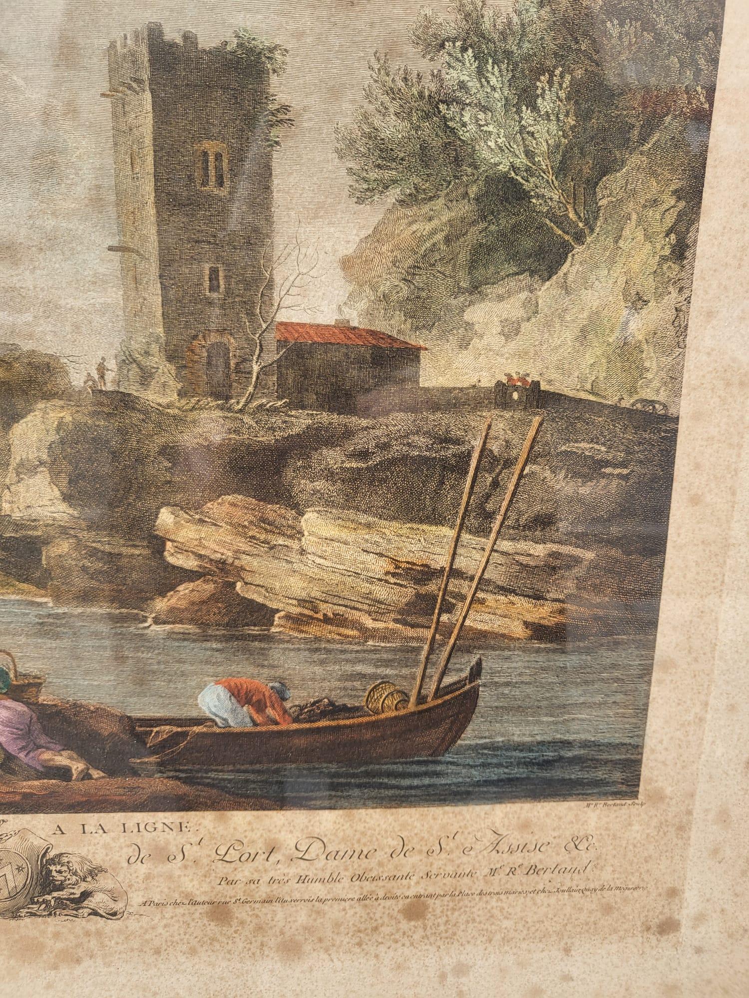 Suite Of 4 Framed Engravings, Fishing, XIXth Century For Sale 1