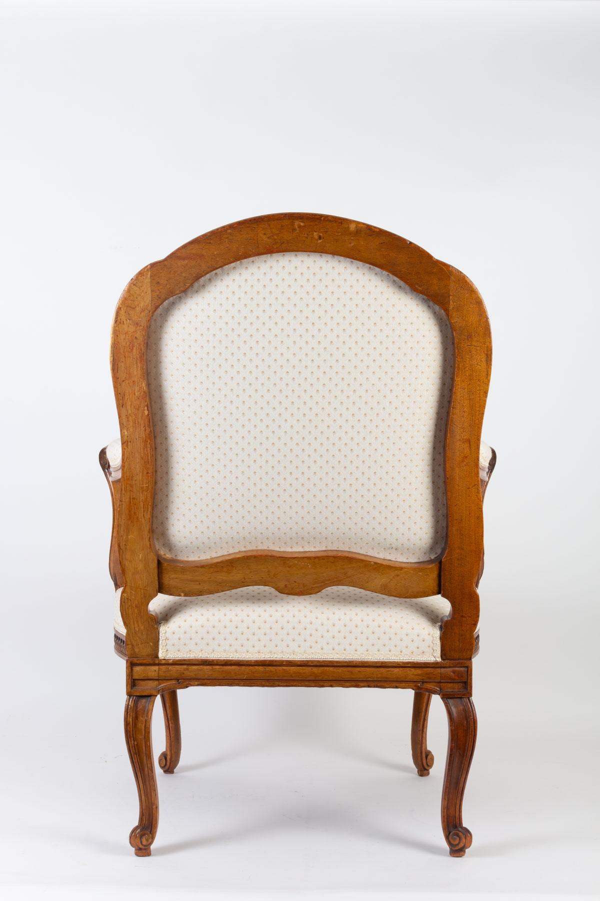 19th Century Suite of 4 Louis XV Style Armchairs