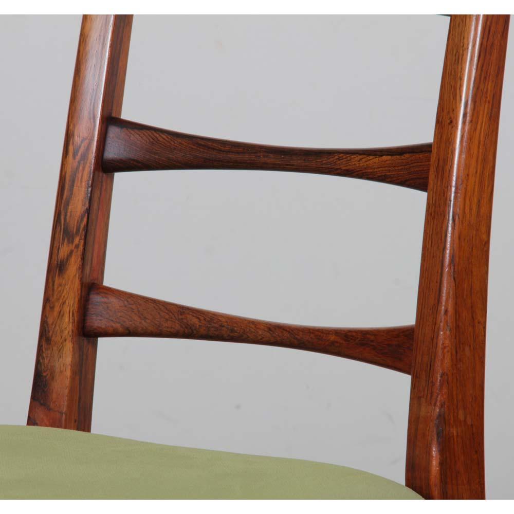 Suite of 4 Scandinavian rosewood chairs by Niels Koefoed For Sale 2