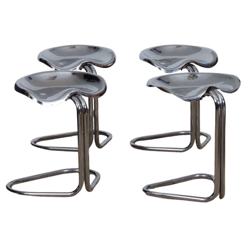 Suite de 4 tabourets par Rodney Kinsman pour Bieffeplast, 1970 en vente