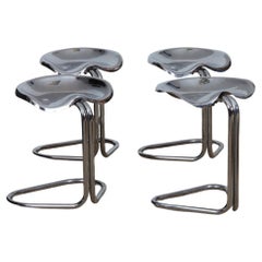 Suite of 4 stools by Rodney Kinsman for Bieffeplast, 1970s