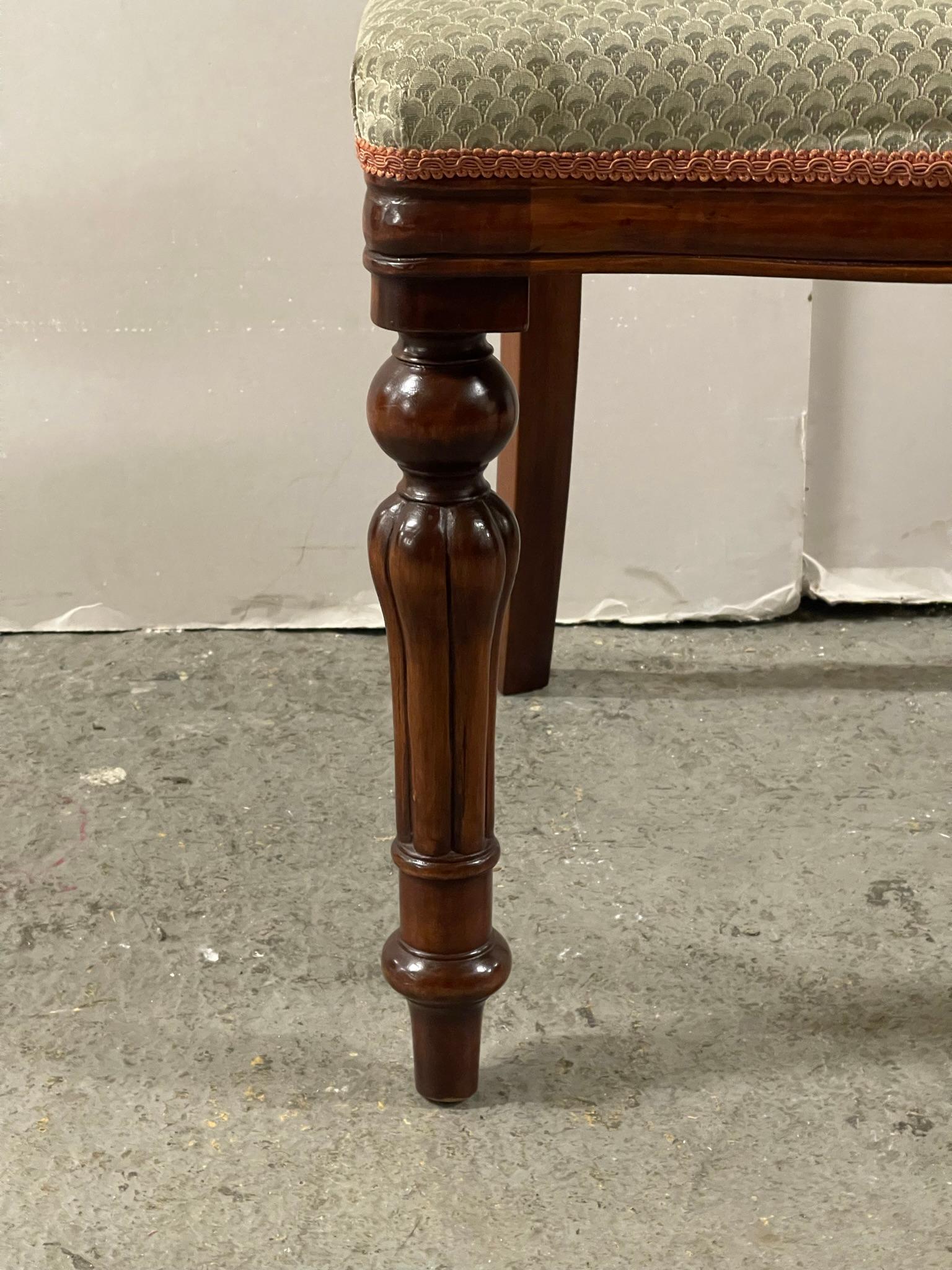 Suite Of 4 Victorian Style Hardwood Balloon Back Dining Chairs 1