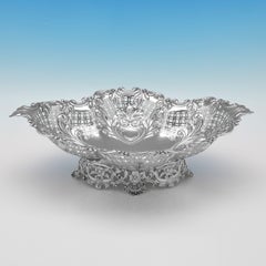 Suite of 5 Victorian silver dishes made by James Dixon & Sons Sheffield 1896