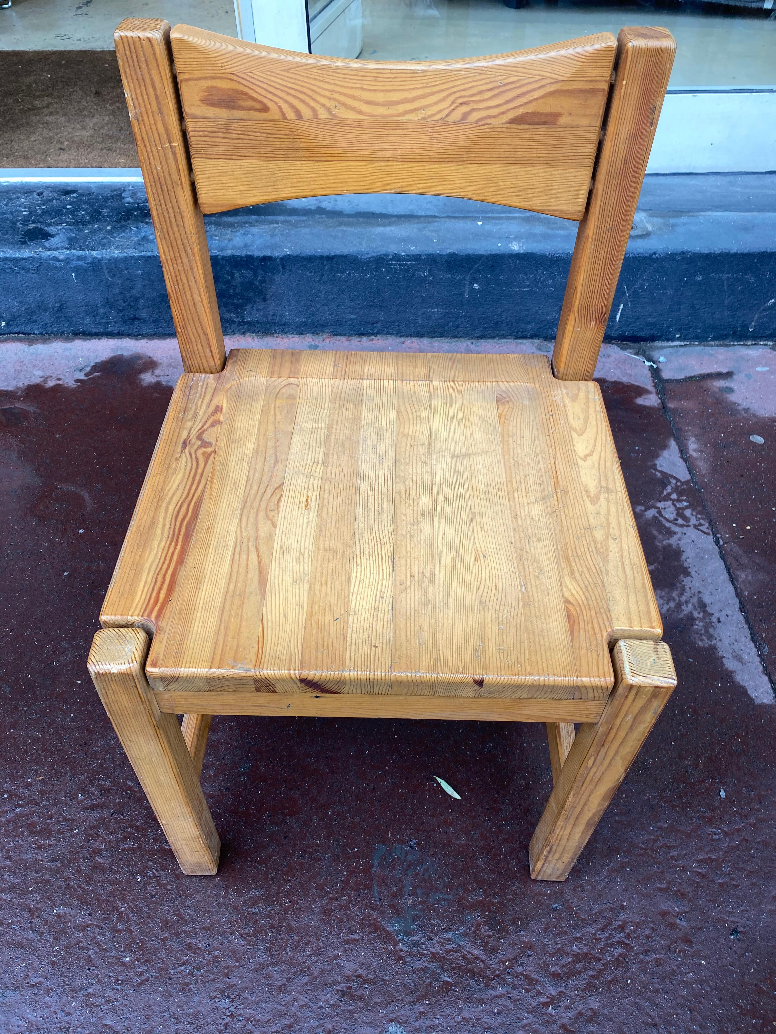 Suite of 6 Chairs and a Bench by Ilmari Tapiovaara In Good Condition In Saint Ouen, FR