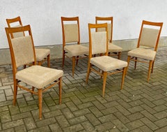 suite of 6 chairs circa 1950/1960 patina and fabric to be redone