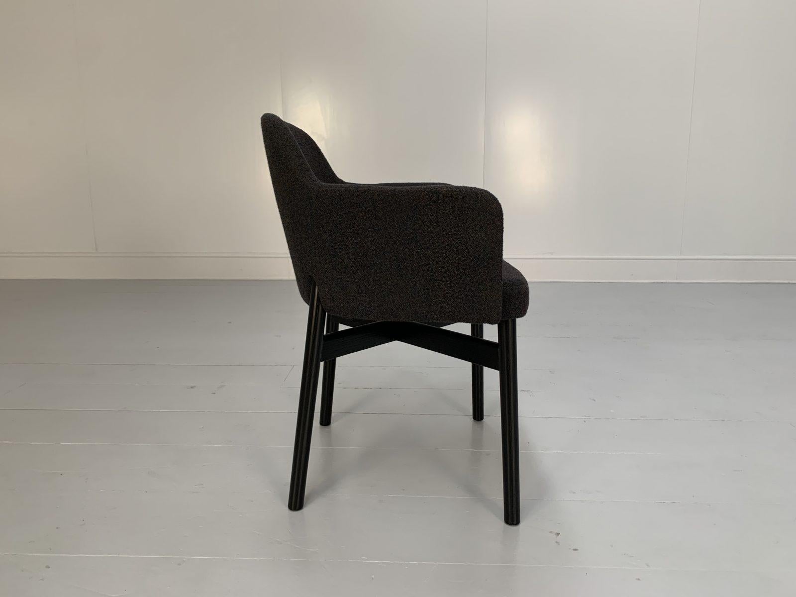 6er-Set Knoll Studio Krusin 016 Sessel - Dunkle Boucle-Wolle im Angebot 3