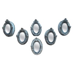 Suite of 6 Old "Bull's Eyes" in Zinc