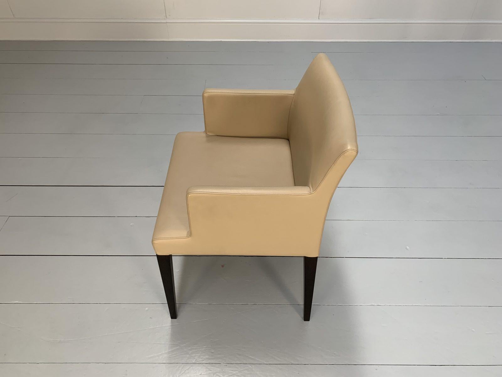Suite of 6 Poltrona Frau “Liz B” Dining Chairs – In Brown “Pelle Frau” Leather 9