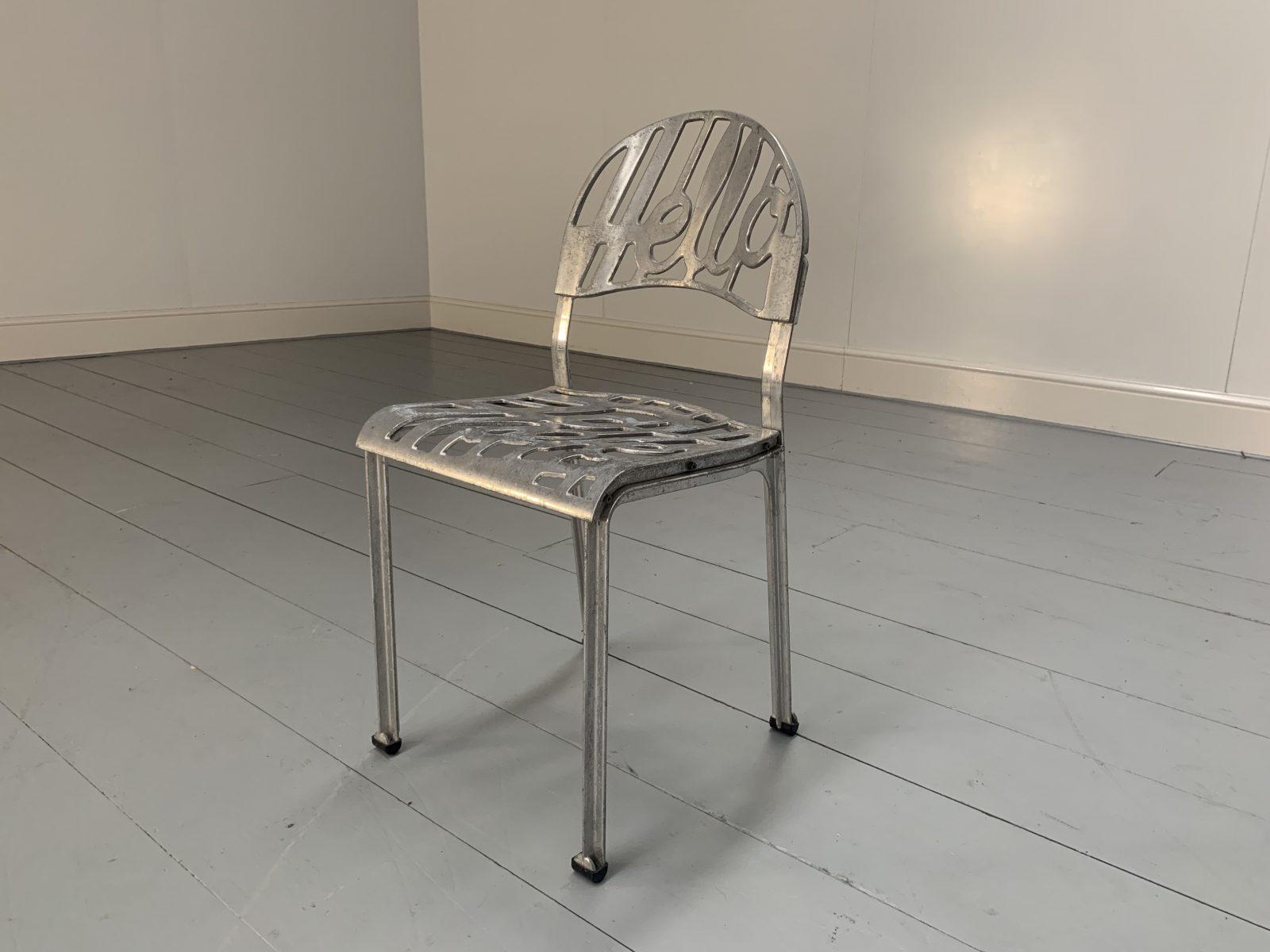 8 Artifort Hello There Esszimmerstühle für den Außenbereich aus Aluminium im Angebot 6