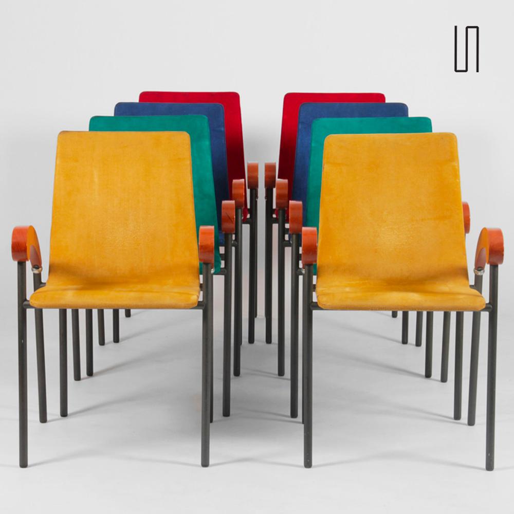 Suite von 8 Pigalle-Stühlen von Caramia für XO, 1990 im Angebot 10