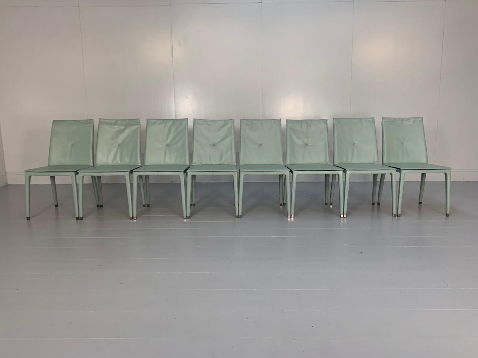 XXIe siècle et contemporain Suite de 8 fauteuils de salle à manger Poltrona Frau 