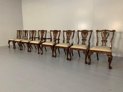 Suite of 8 Theodore Alexander "Rococo" Dining Chairs