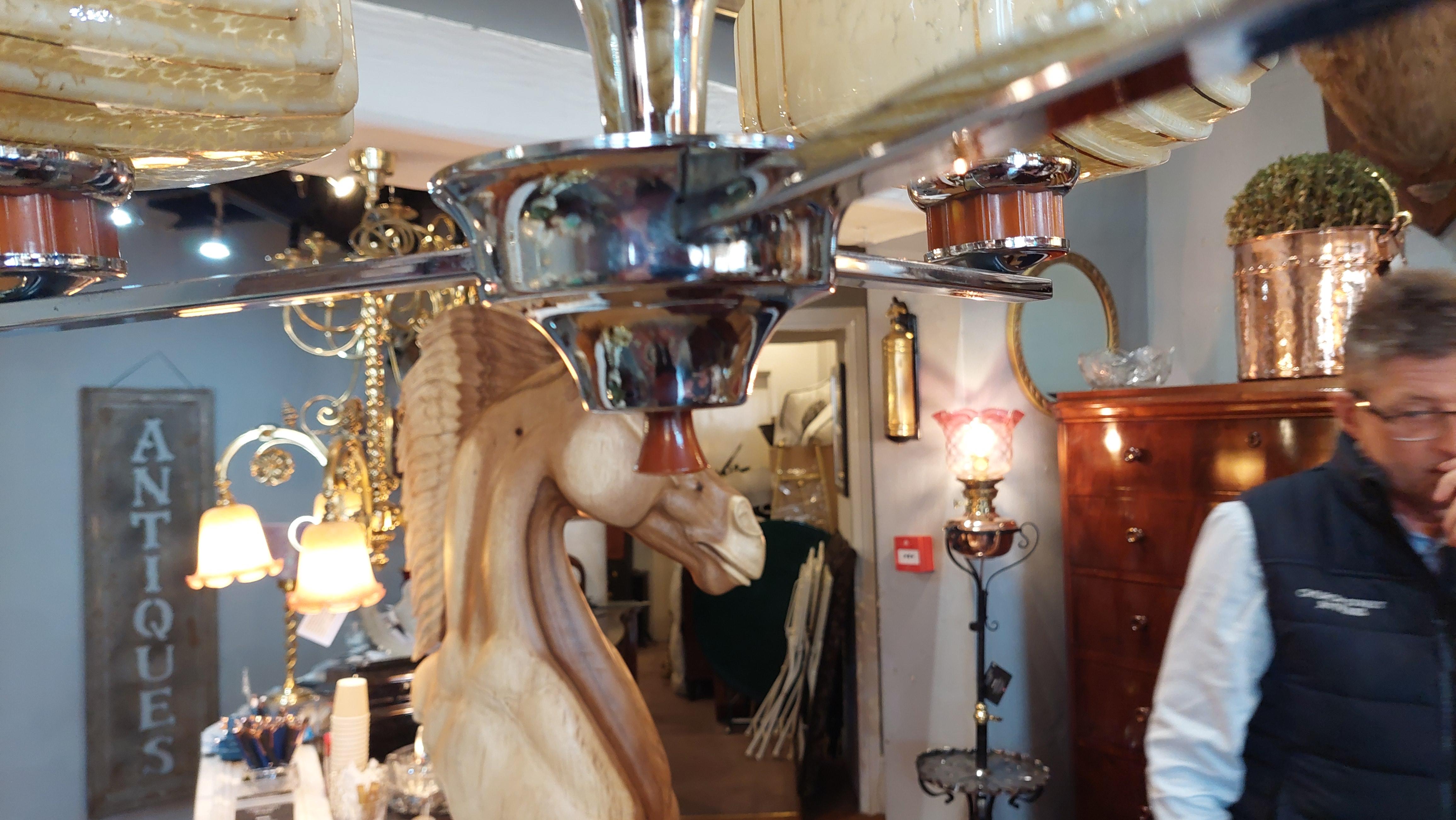 Mid-20th Century Suite of Art Deco Light Fittings For Sale