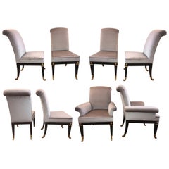Eight Neoclassical Style Dining Room Chairs by Mastercraft Eight Neoclassical Style Dining Room Chairs by Mastercraft
