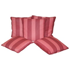 SUITE OF FIVE GEORGE SMITH FEATHER FILLED SCATTER CUSHIONS PART OF A SUiTE