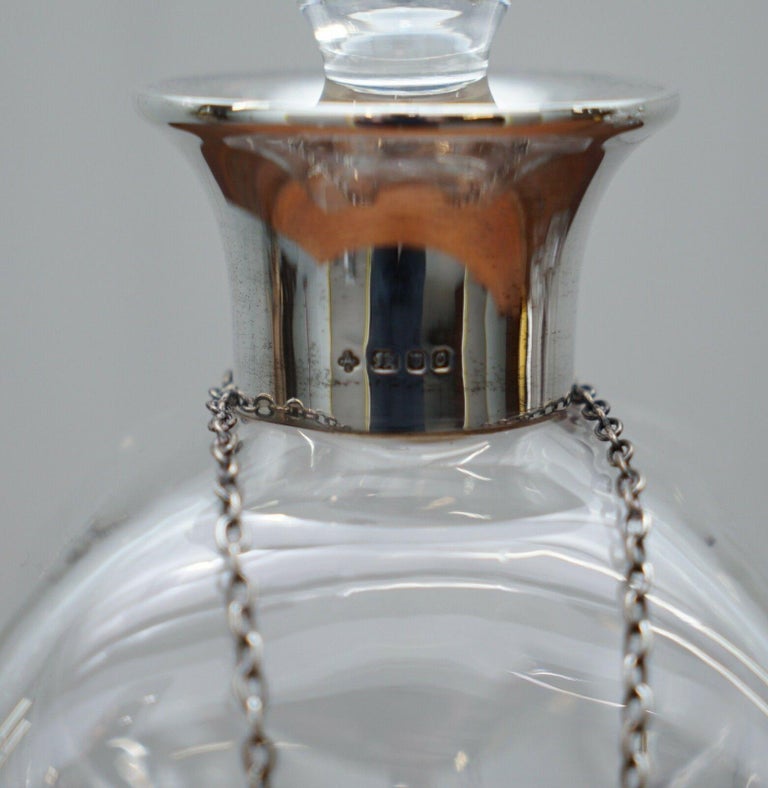 Suite of Four 1960s Asprey London Pinch Decanter Vases Sterling Silver