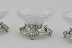 Suite of Four Silver-Plated Bronze Dessert Stand Comports, French, circa 1890