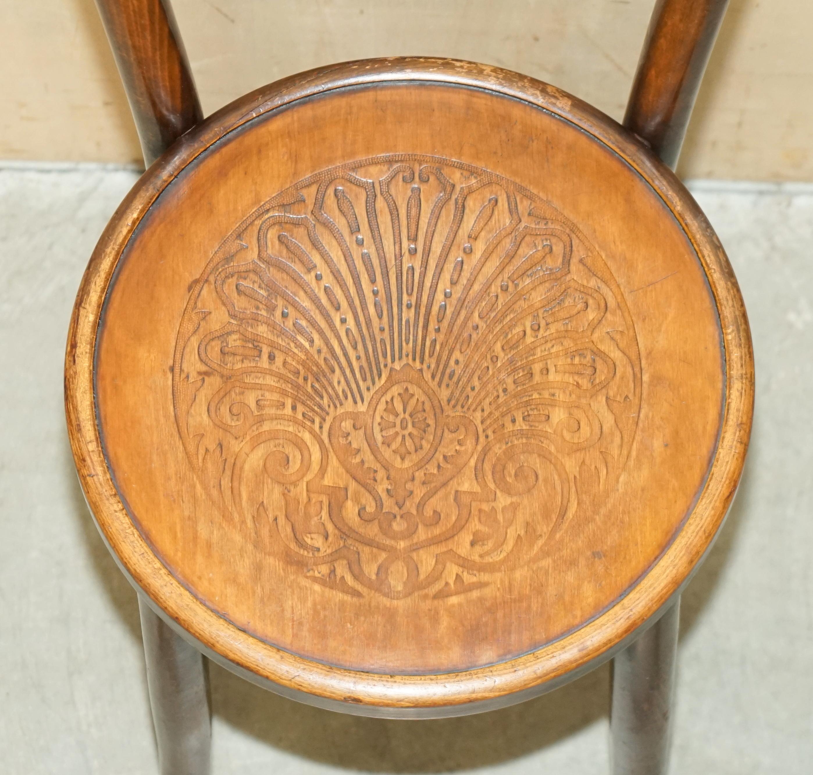 SUiTE OF FOUR THONET CIRCA 1930er AUSTRIAN BISTRO DINING BAR BENTWOOD CHAIRS im Angebot 2