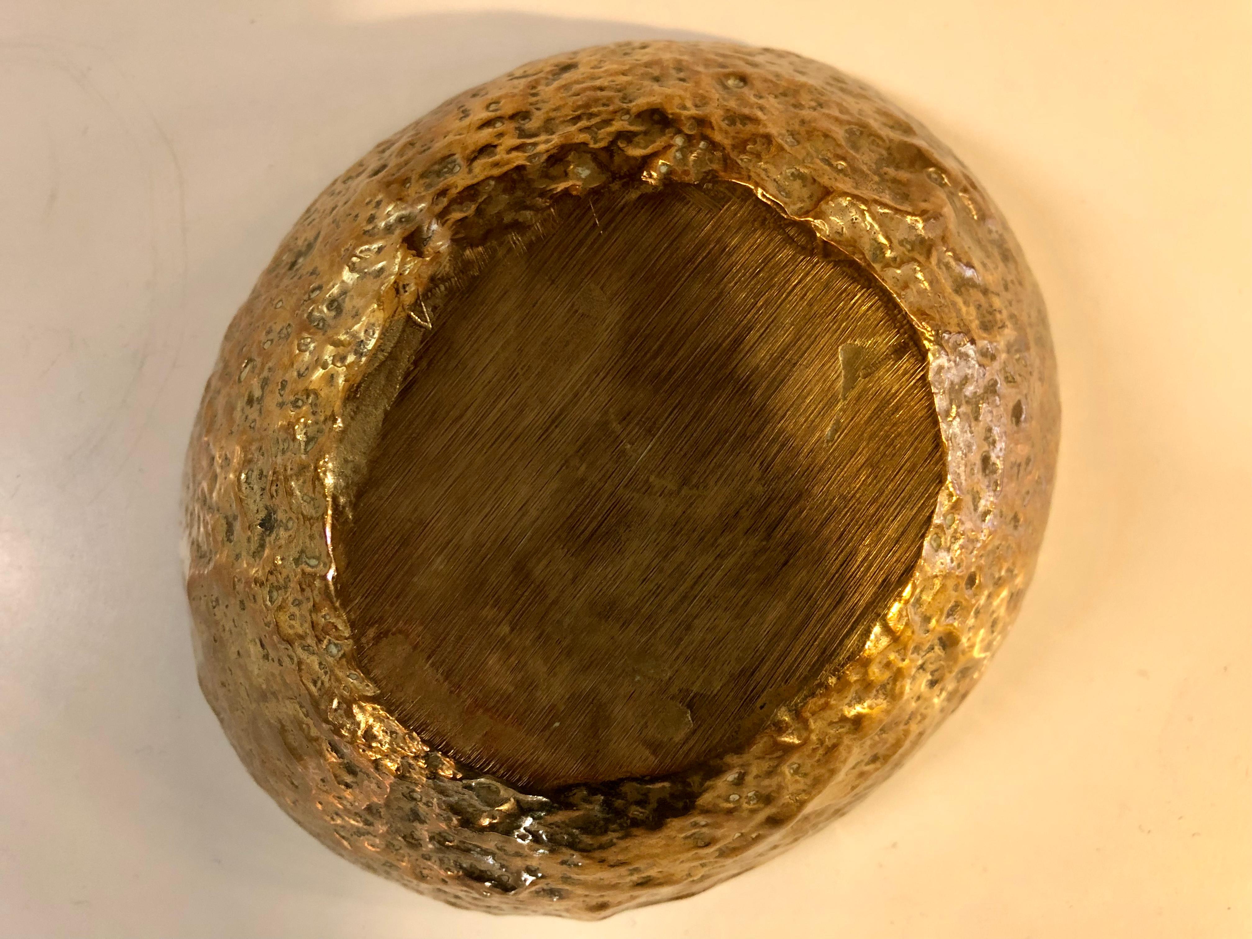 Mid-Century Modern Suite of four “vide poche”in bronze by Ado Chale mi