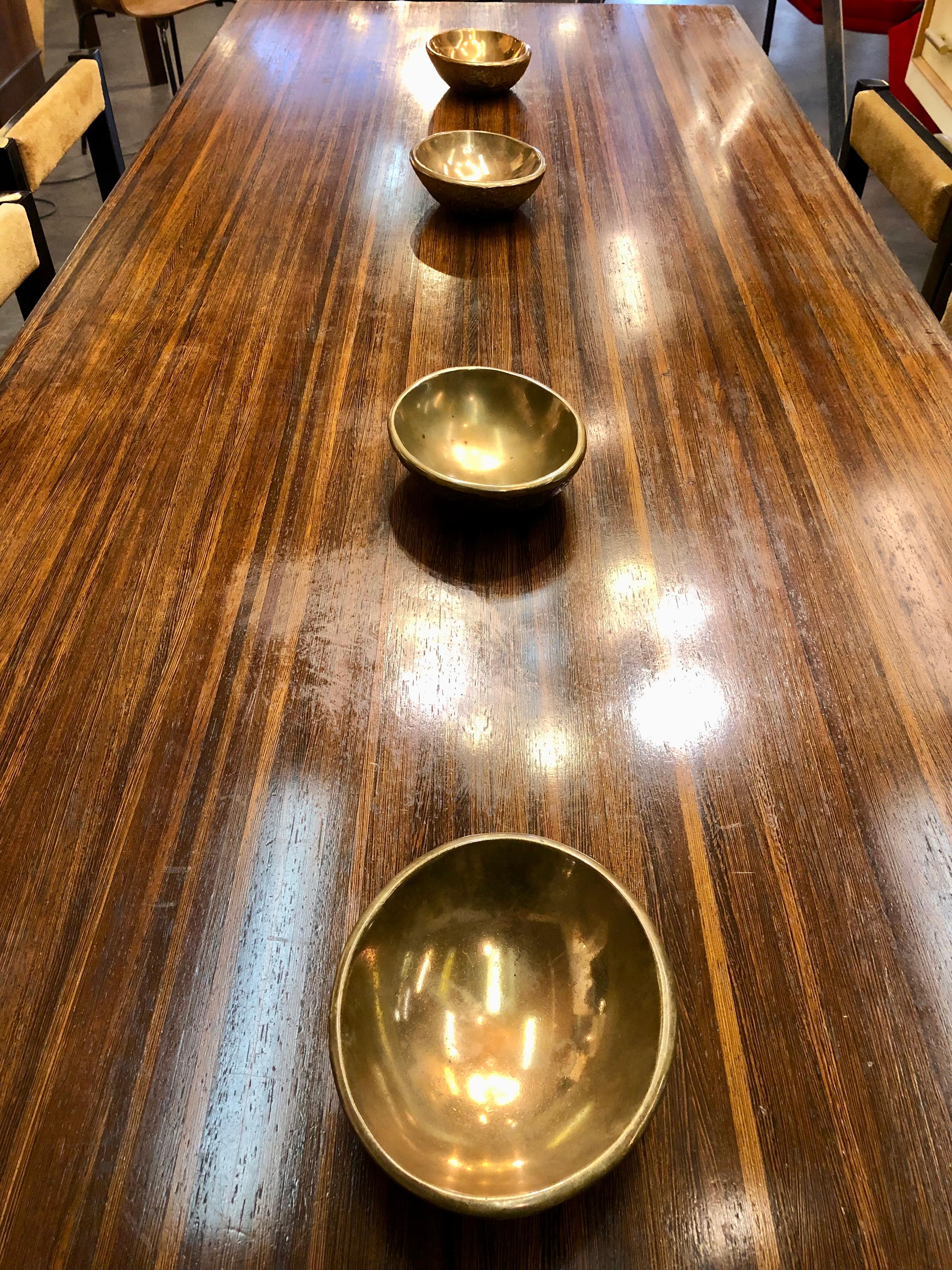 Suite of four “vide poche”in bronze by Ado Chale mi In Fair Condition In Bruxelles, BE