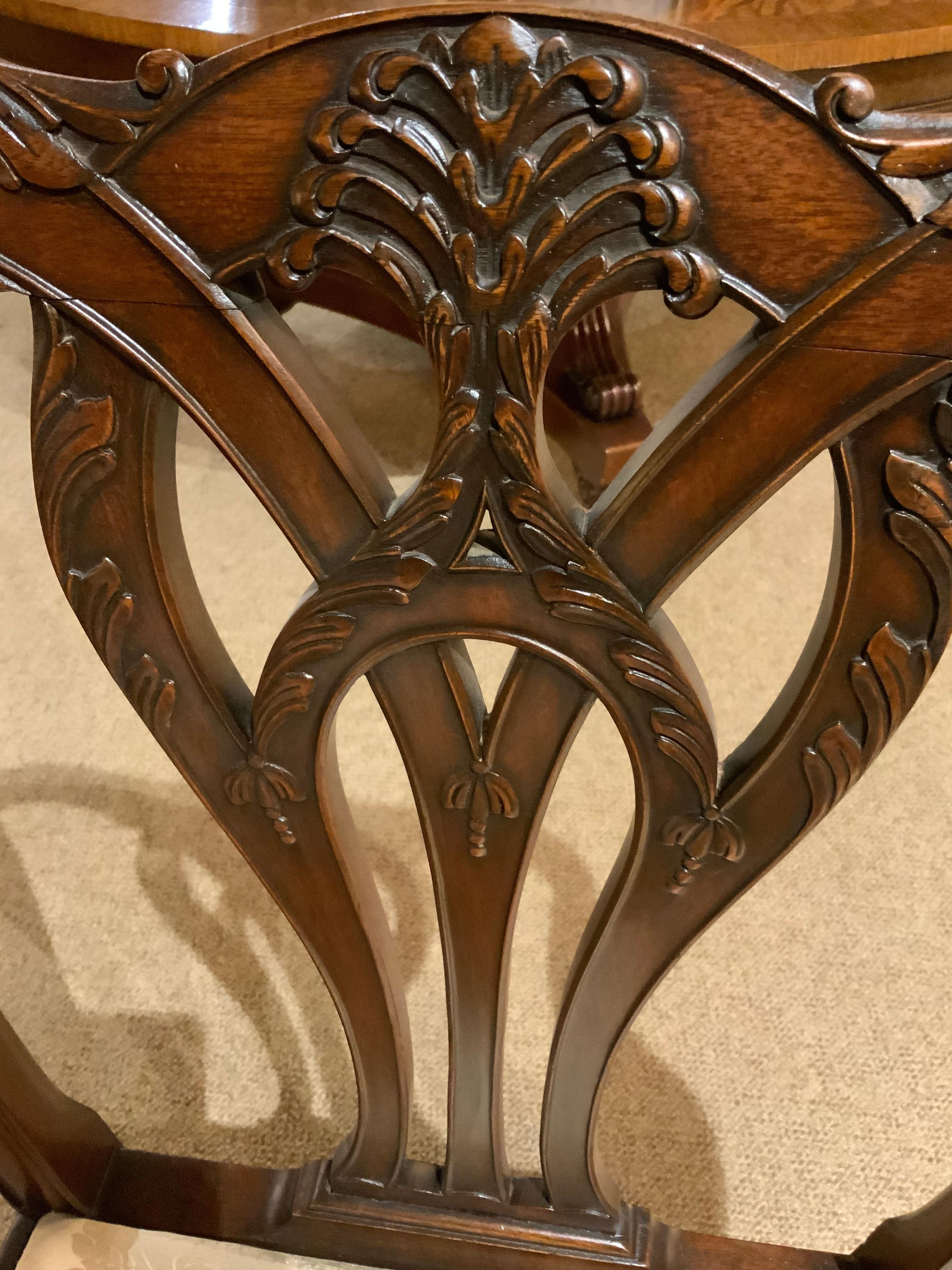 19th Century Suite of Fourteen George III-Style Mahogany Dining Chairs For Sale