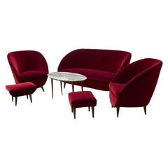 Suite of Furniture in the Style of Guilermo Veronesi for ISA Bergamo