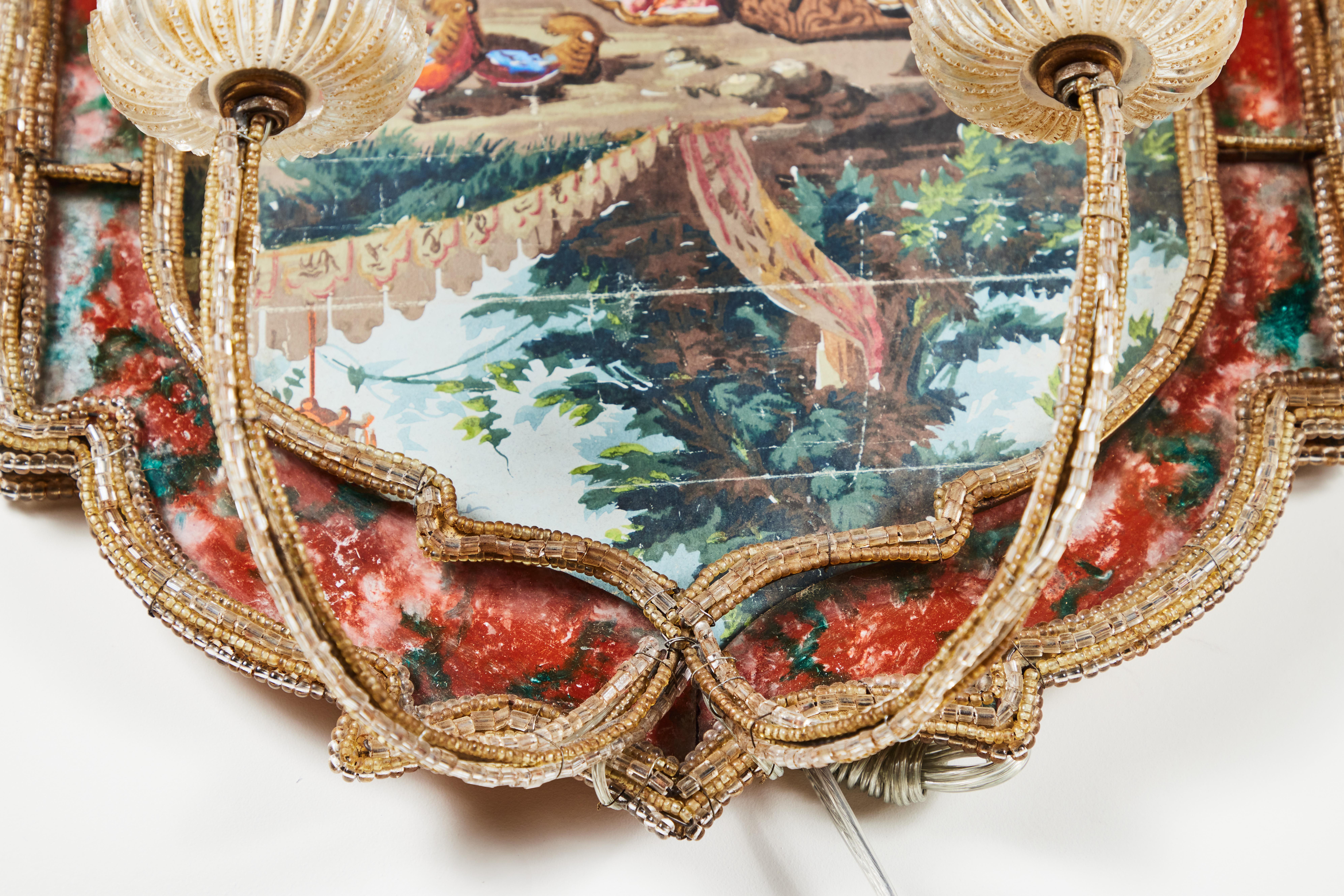 Suite of Italian, Chinoiserie Sconces For Sale 3