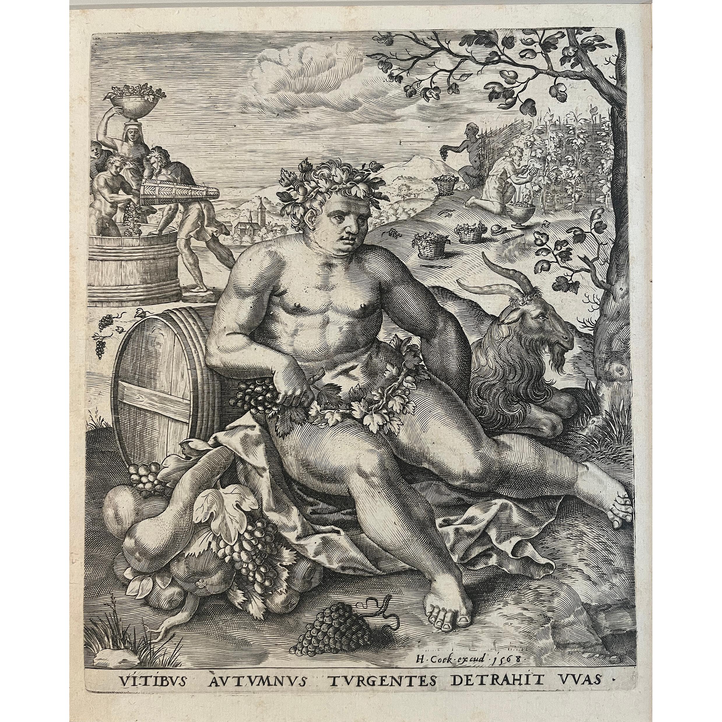 Suite di incisioni del tardo XVI secolo sulle Four Seasons di Lambert Lombard 3