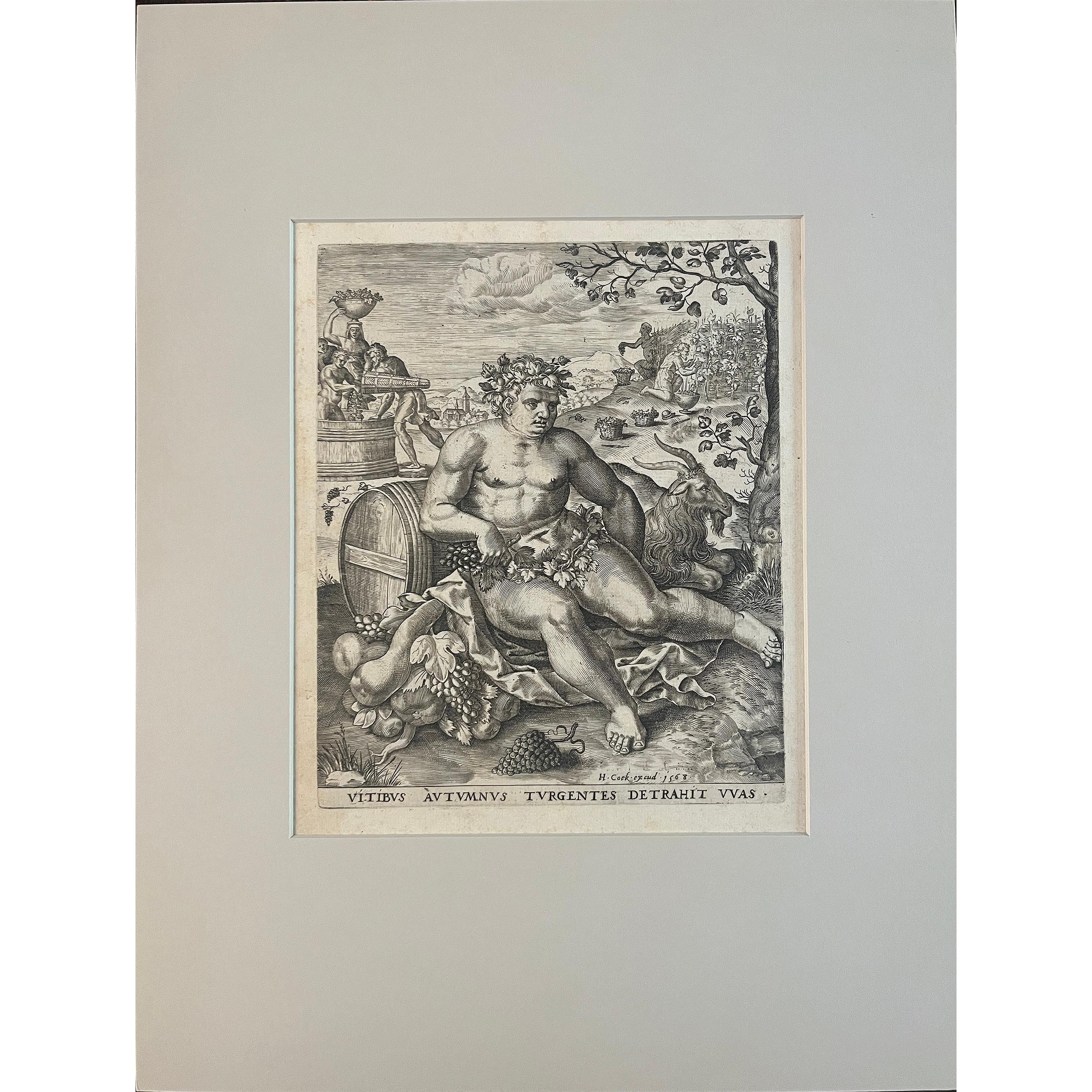 Suite di incisioni del tardo XVI secolo sulle Four Seasons di Lambert Lombard 2