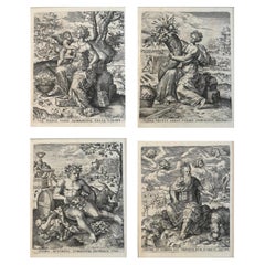 Suite di incisioni del tardo XVI secolo sulle Four Seasons di Lambert Lombard